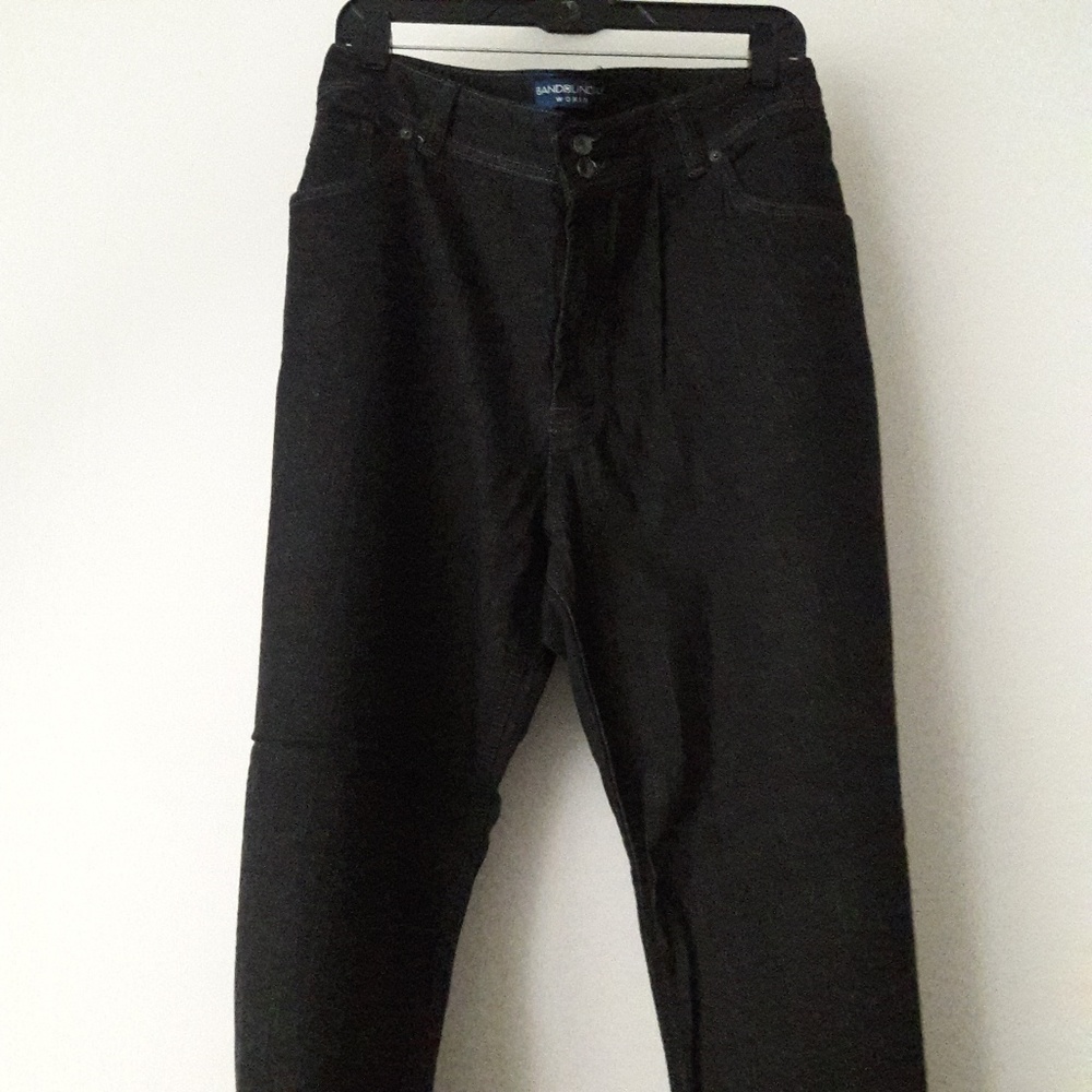 NWOT Bandolino black jeans plus 24W
